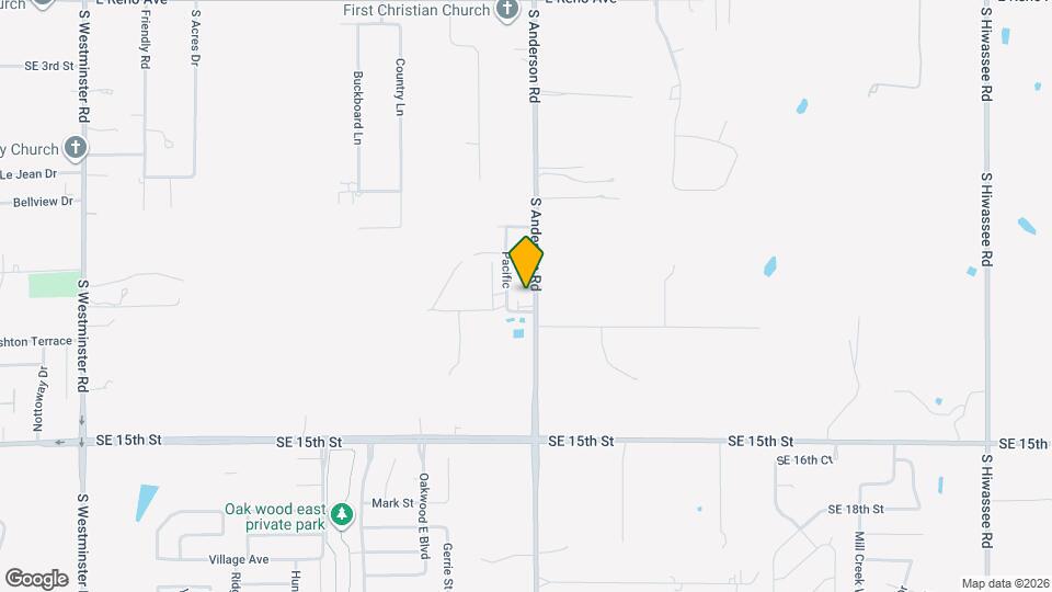 1109 S Anderson Rd Map and Location Details