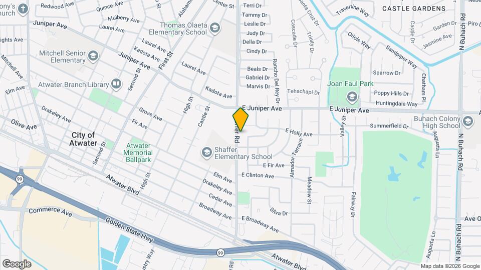 1680 Shaffer Rd Mapa y Detalles de la Ubicación