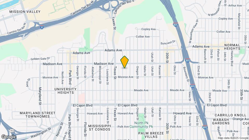 4545 Arizona St Map and Location Details