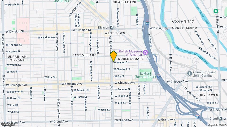 925 N Ashland Ave Mapa y Detalles de la Ubicación