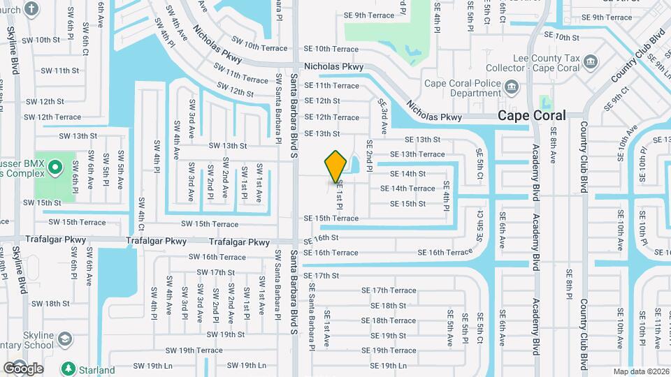 1406 SE 1st Pl Map and Location Details