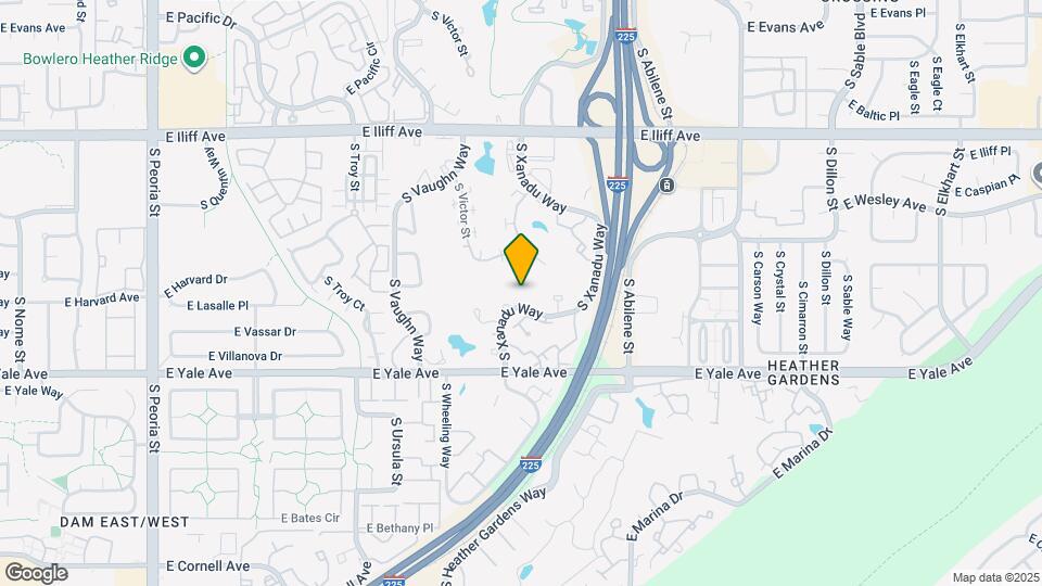2645 S Xanadu Way Map and Location Details