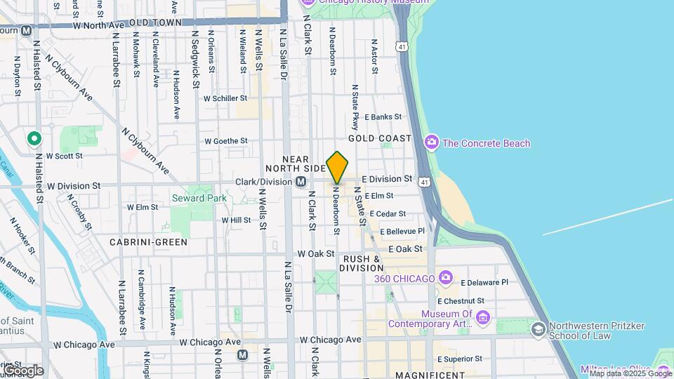 1167 N Dearborn St Map and Location Details
