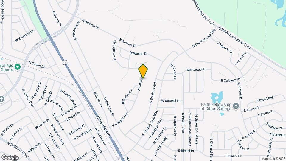 9889 N Langdon Rd Map and Location Details