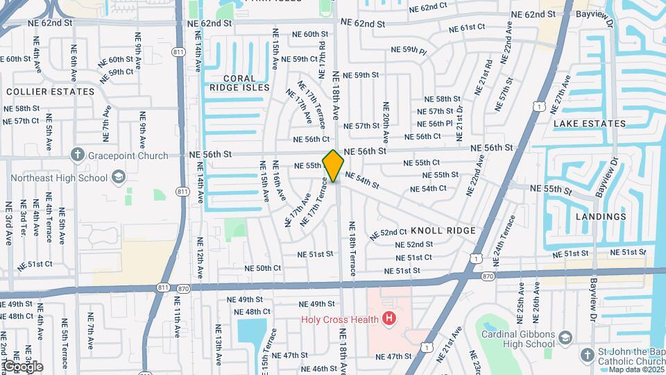 5301 NE 18th Ave Map and Location Details