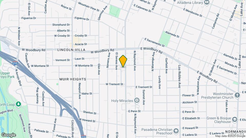 2015 N Fair Oaks Ave Mapa y Detalles de la Ubicación