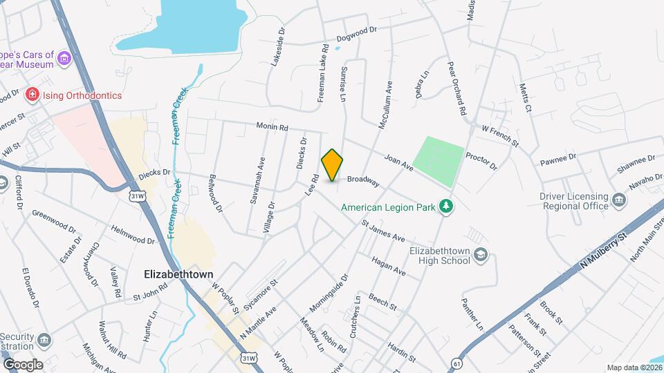 504 Sunrise Ln Map and Location Details