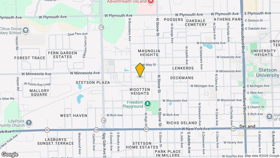 806 W Arizona Ave Map and Location Details