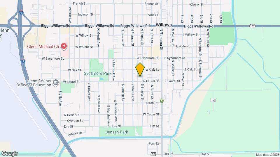 245 S Shasta St Map and Location Details