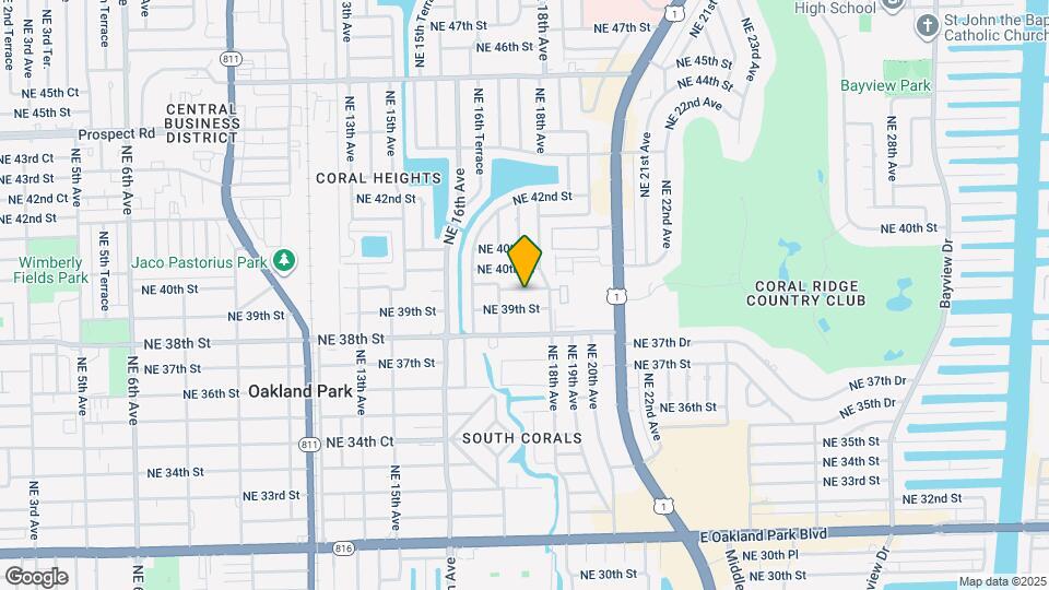 1750 NE 40th St Map and Location Details