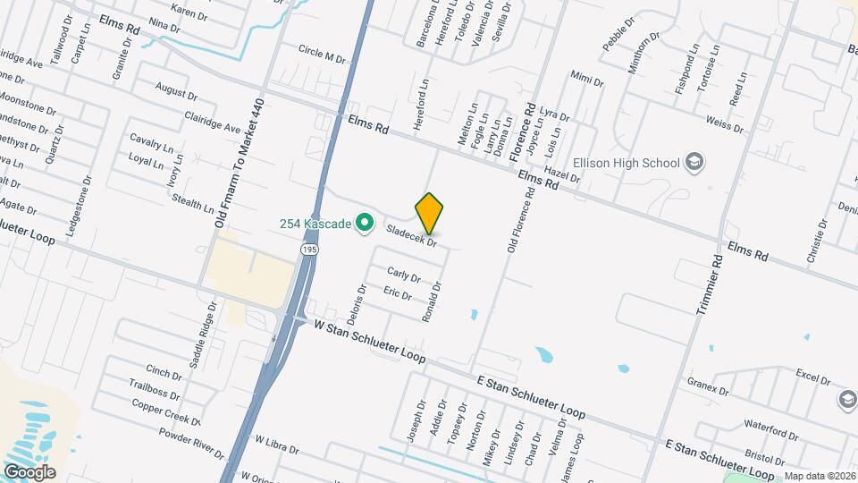 402 Sladecek Dr Map and Location Details