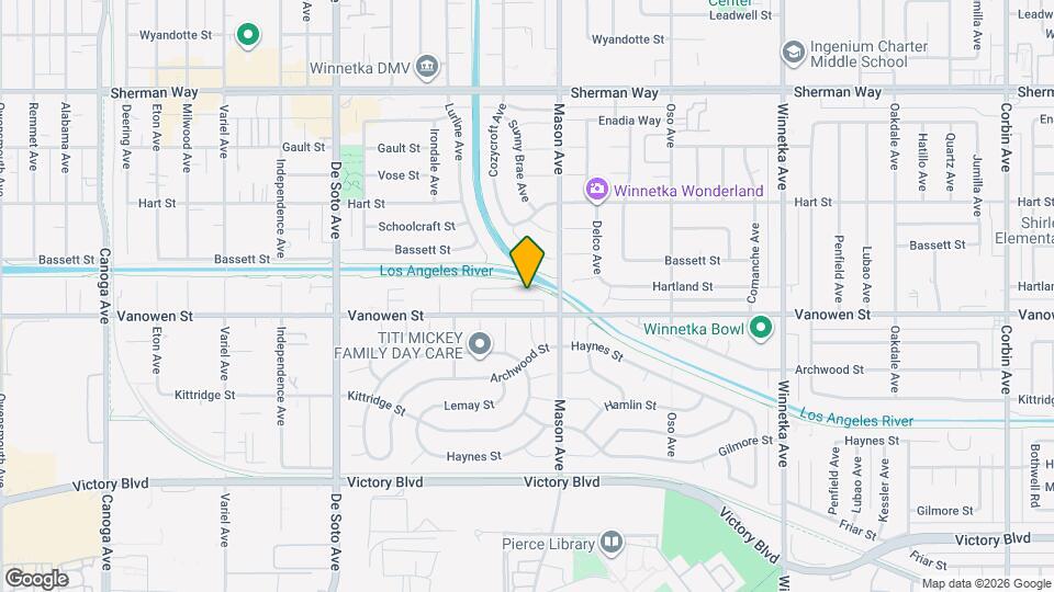 20534 Hartland St Map and Location Details