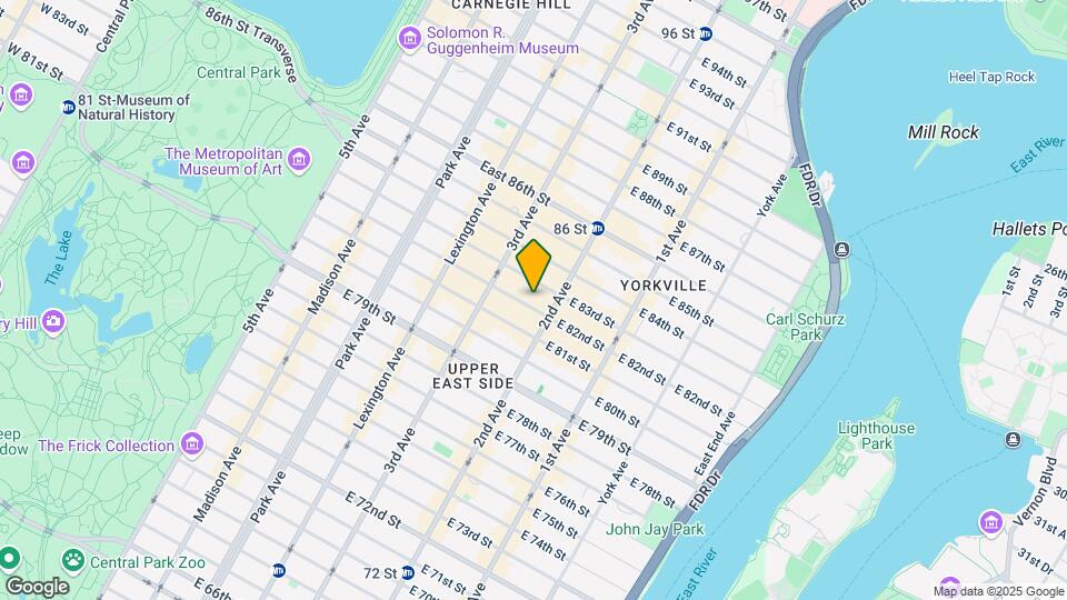 235 E 82nd St Map and Location Details
