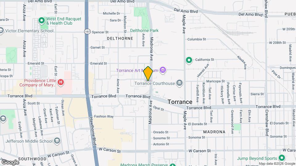 21021 Madrona Ave Map and Location Details