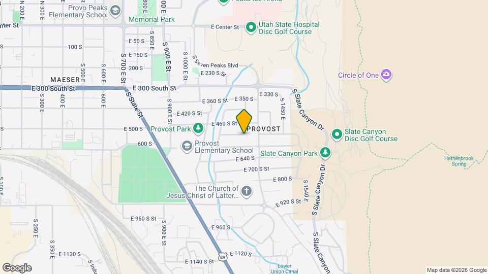 1290 E 520 S St Map and Location Details