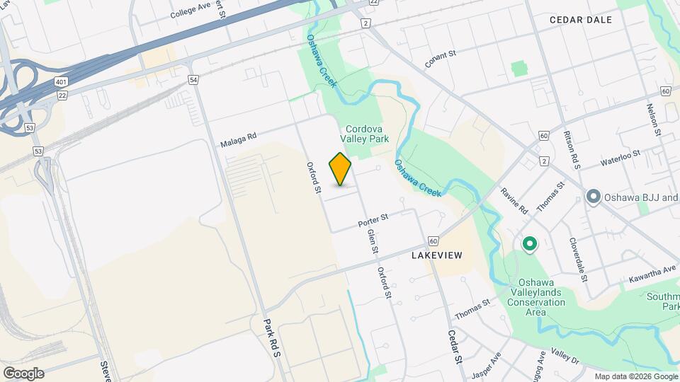 936 Glen St Map and Location Details