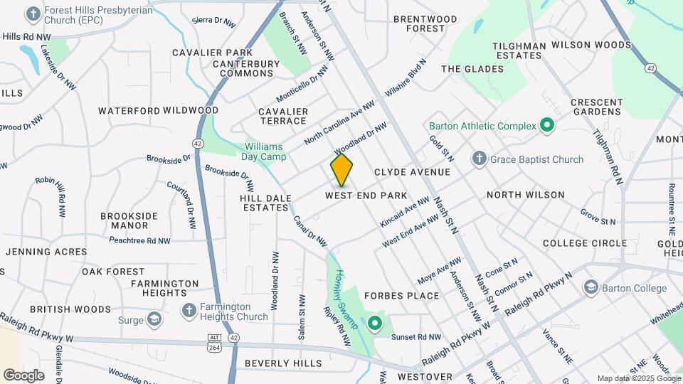 1502 Highland Dr NW Map and Location Details