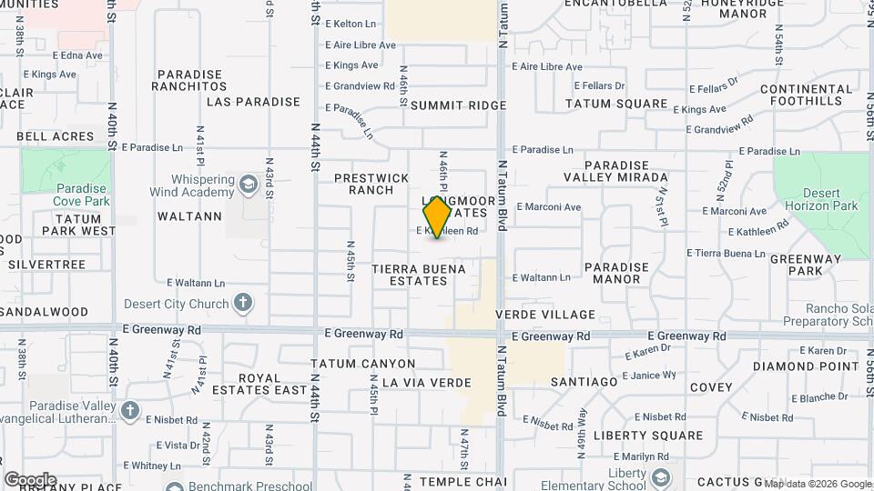 4630 E Tierra Buena Ln Mapa y Detalles de la Ubicación