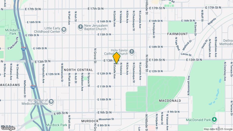 1334 N Estelle Ave Map and Location Details