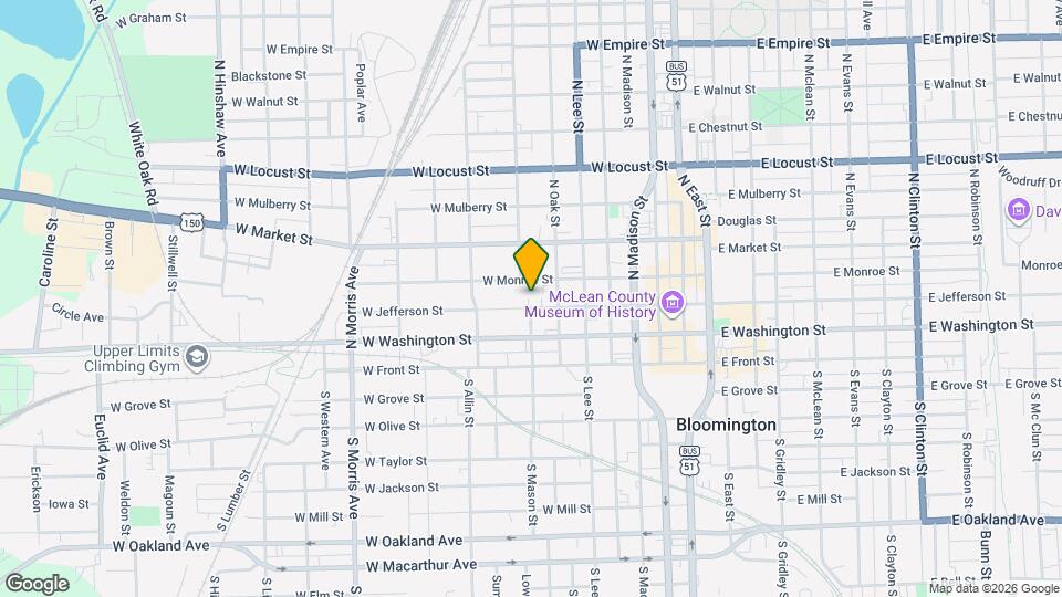 611 W Jefferson St Map and Location Details