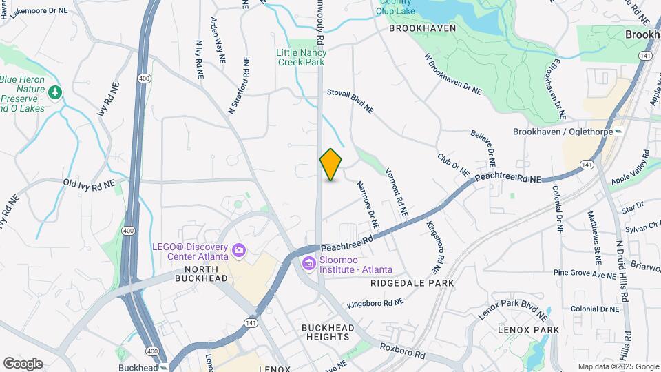 3757 Peachtree Dunwoody Rd Map and Location Details