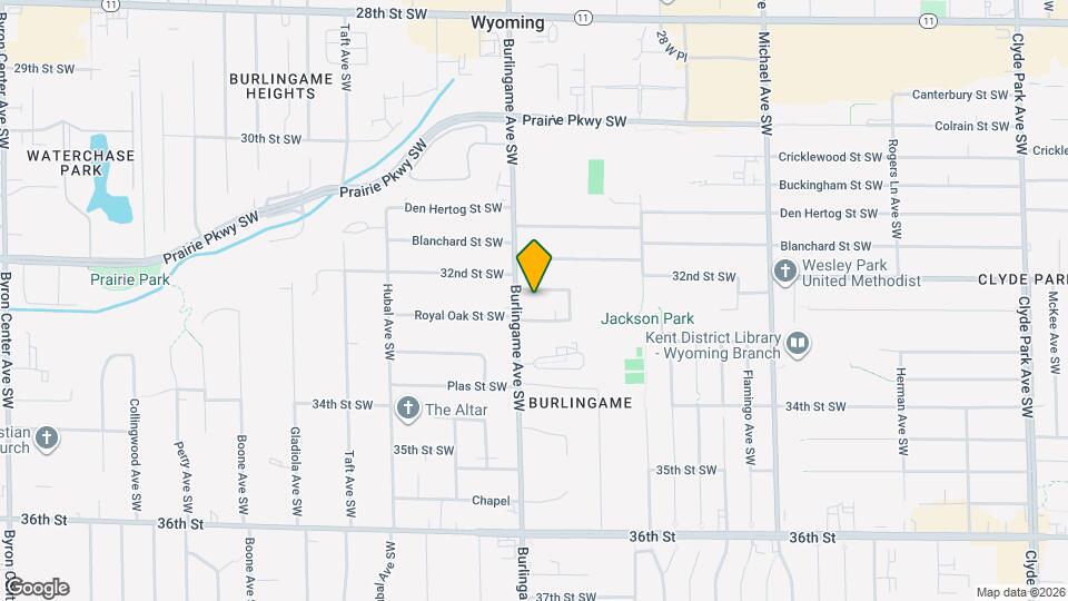 1544 32nd St SW Map and Location Details