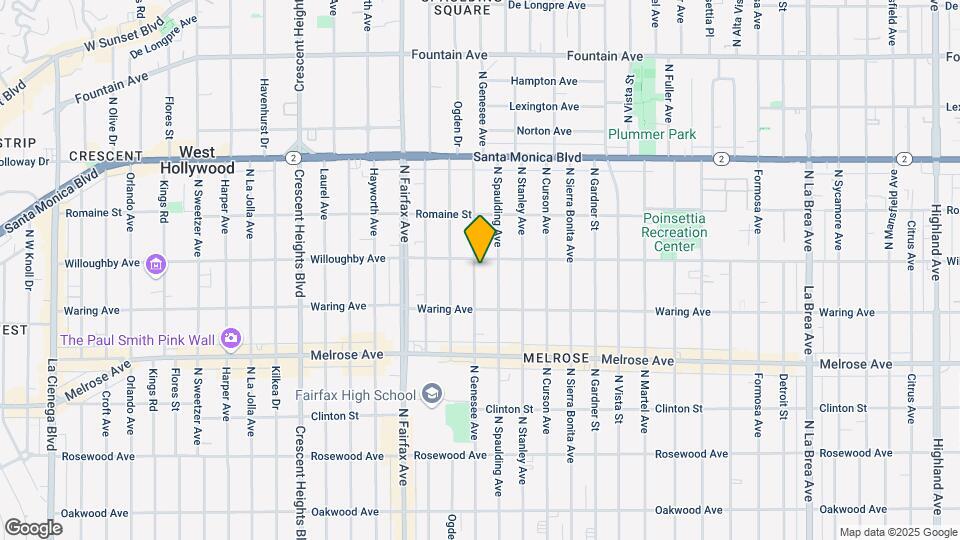 848 N Genesee Ave Map and Location Details