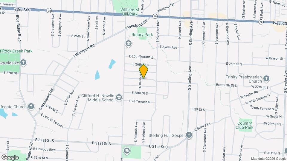 10605 E 27th St S Map and Location Details