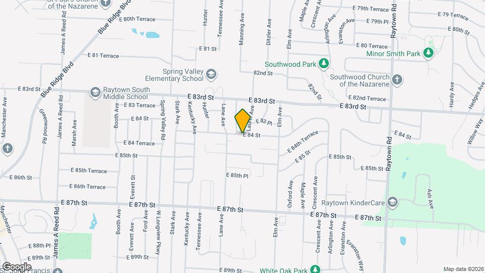 9009 E 84 St Mapa y Detalles de la Ubicación