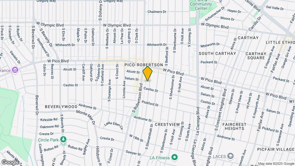 1465 S Wooster St, Unit 4 Map and Location Details
