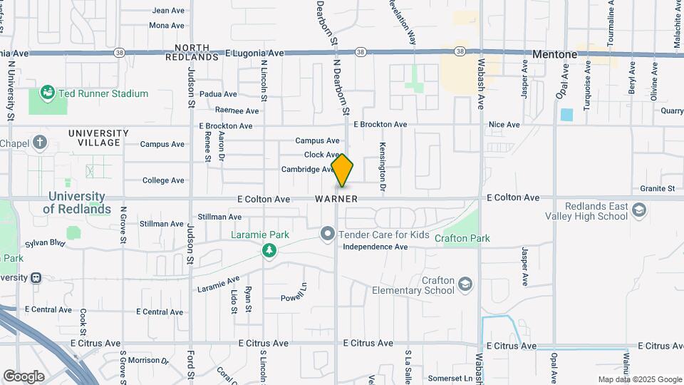 1601 E Colton Ave Map and Location Details