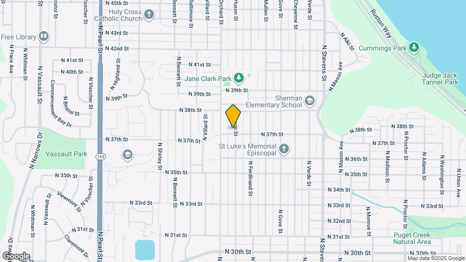3704 N Huson St Map and Location Details