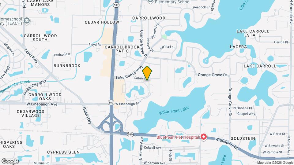 10375 Carrollwood Ln Map and Location Details