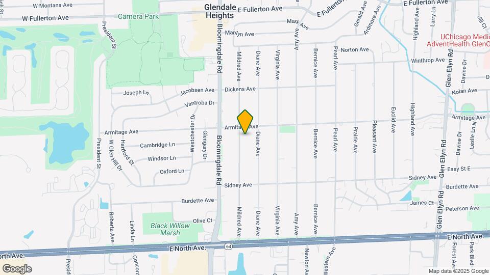 2N359 Mildred Ave Map and Location Details