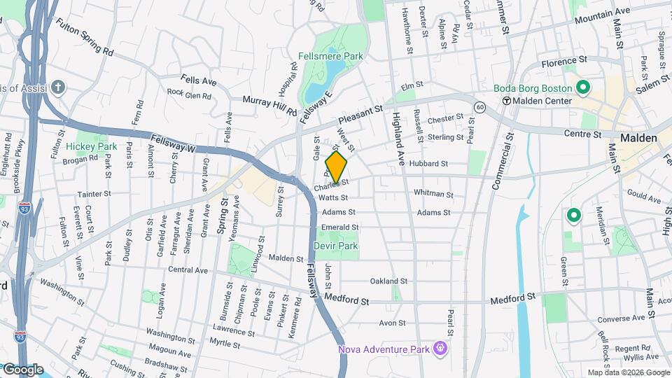 422 Charles St, Unit 2 Map and Location Details