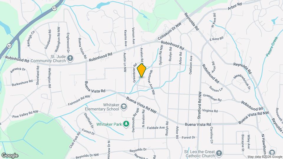 715 N Avalon Rd Map and Location Details