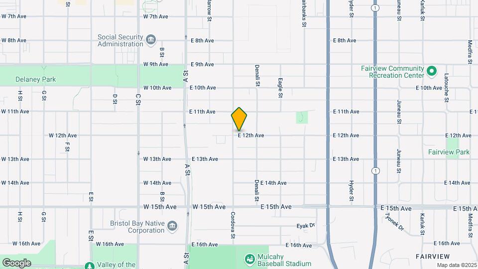 315 E 12th Ave Map and Location Details