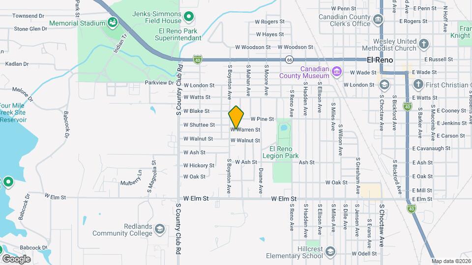 1213 W Warren St Map and Location Details