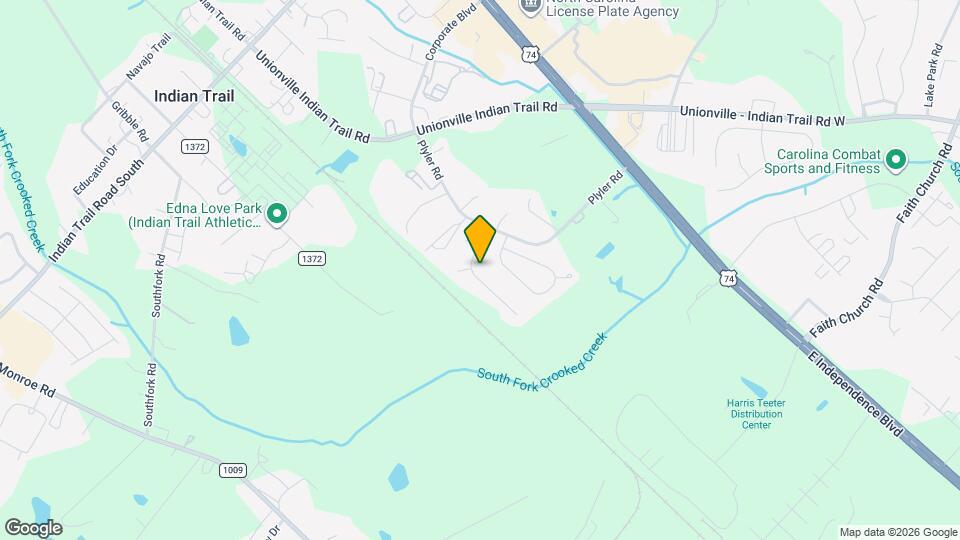 1020 Cranston Crossing Pl Map and Location Details