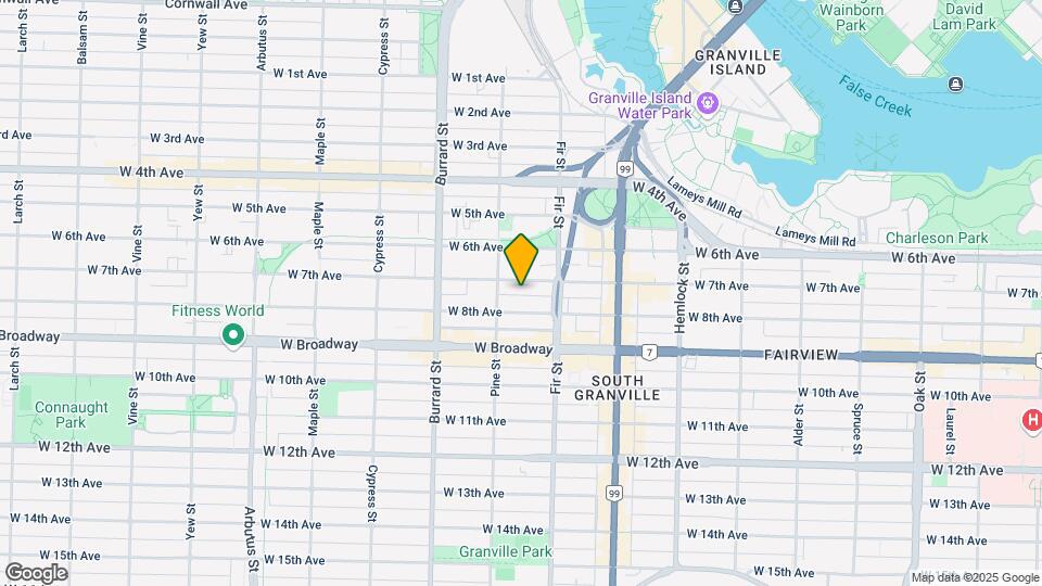1678 W 7th Ave Map and Location Details