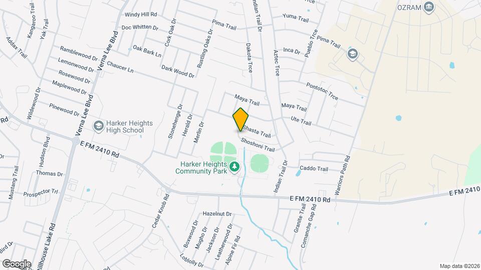 1505 Shoshoni Trail Map and Location Details