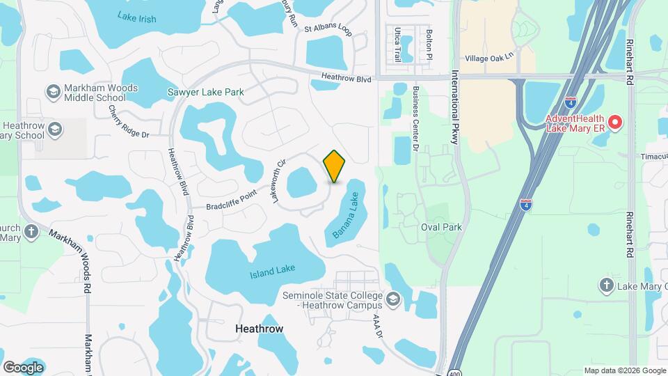 726 Lakeworth Cir Mapa y Detalles de la Ubicación