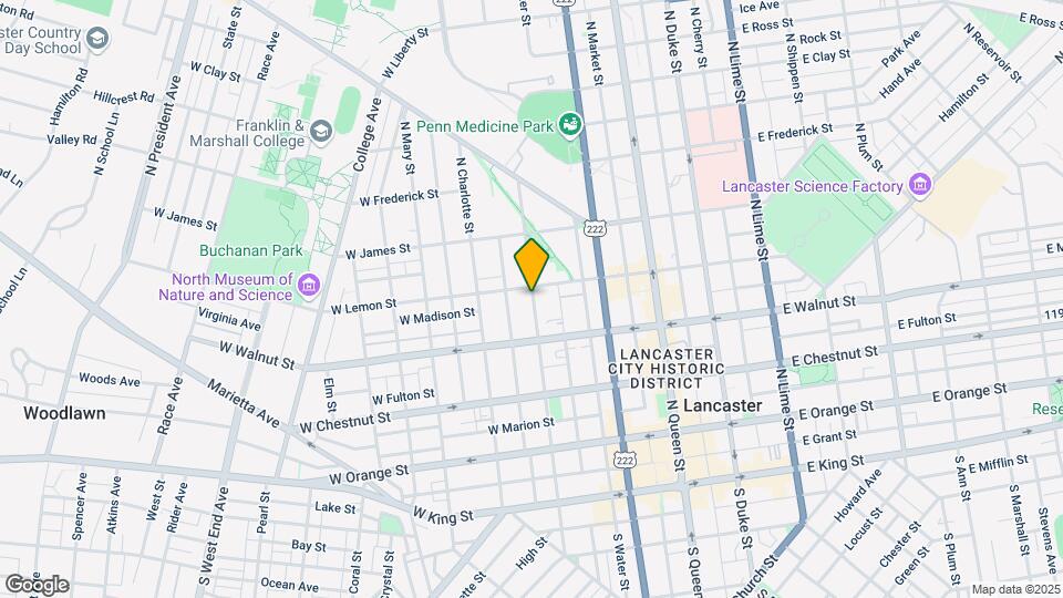 340 N Mulberry St Map and Location Details