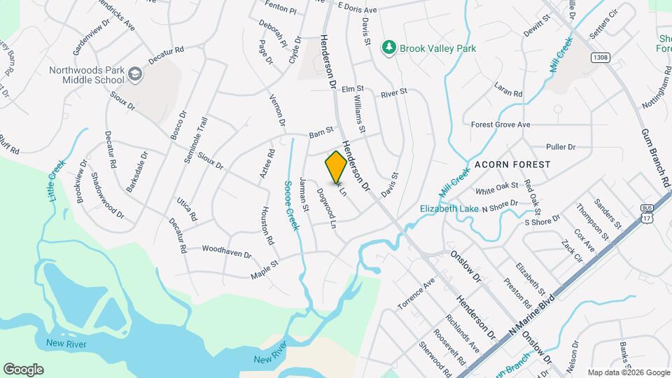 515 Oak Ln Map and Location Details