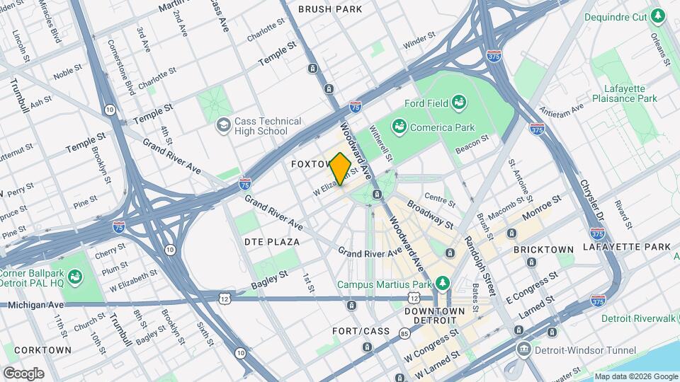 2001-2017 Park Ave Map and Location Details