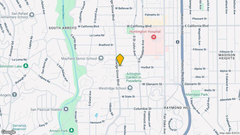 924 S Orange Grove Blvd Map and Location Details