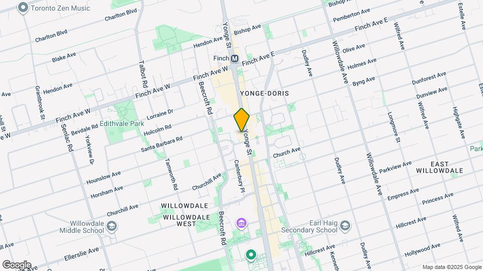5418 Yonge St Map and Location Details