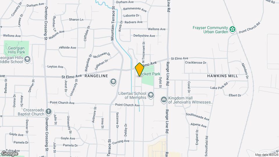 3863 N Trezevant St Map and Location Details