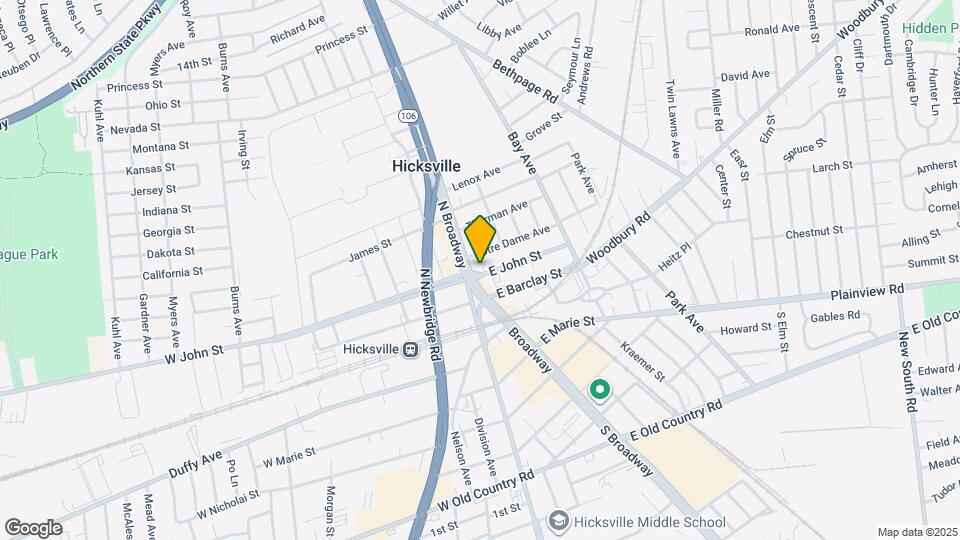 12 E John St Map and Location Details