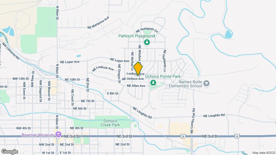 1199 NE Ochoco Ave Map and Location Details